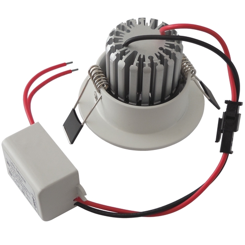 RW-R68-3W LED Výklopné podhledové svítidlo kruhové, teplá bílá