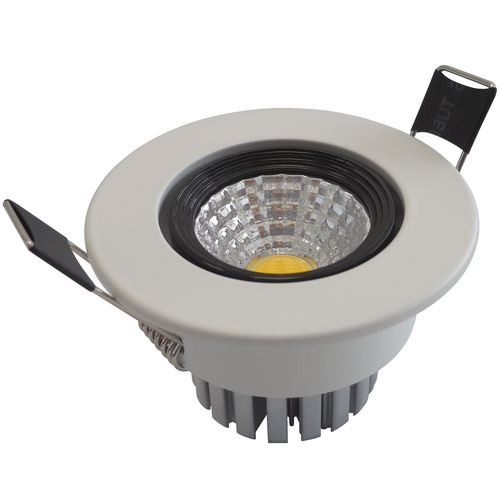 RW-R68-3W LED Výklopné podhledové svítidlo kruhové, teplá bílá
