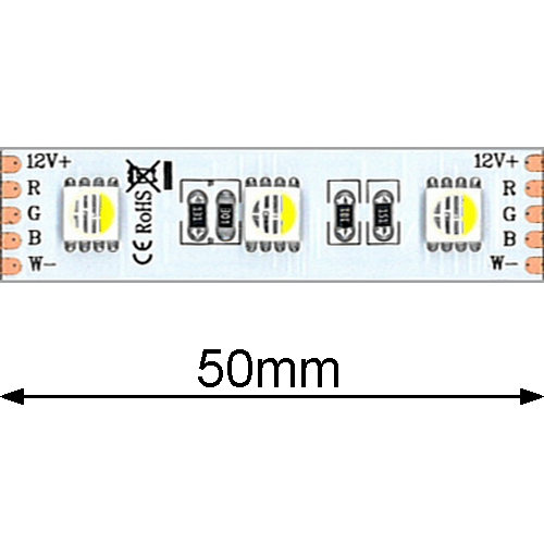 LED pásek ST-DC12V-17W/60SMD5050/m-RGBNW-IP20, přirozená bílá