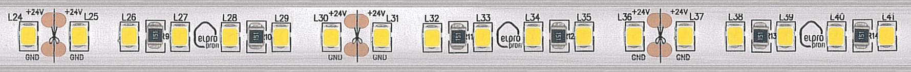 LED pásek ST-DC24V-10W/120SMD2835/m-NW-IP67, přirozená bílá