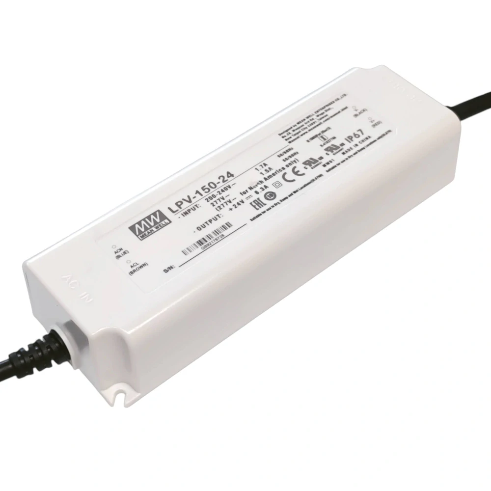 MeanWell LPV-150-24 Napěťový zdroj 150W / 24V / 0-6,3 A (0-150W) / IP67