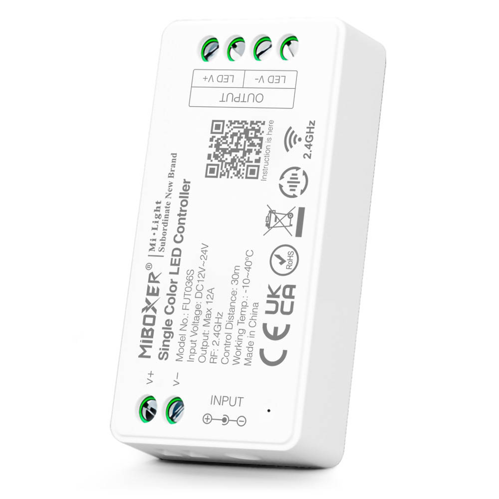 MiBoxer (Mi-Light) FUT036S Regulátor DIM LED pásků DC12-24V/12A (144-288W)