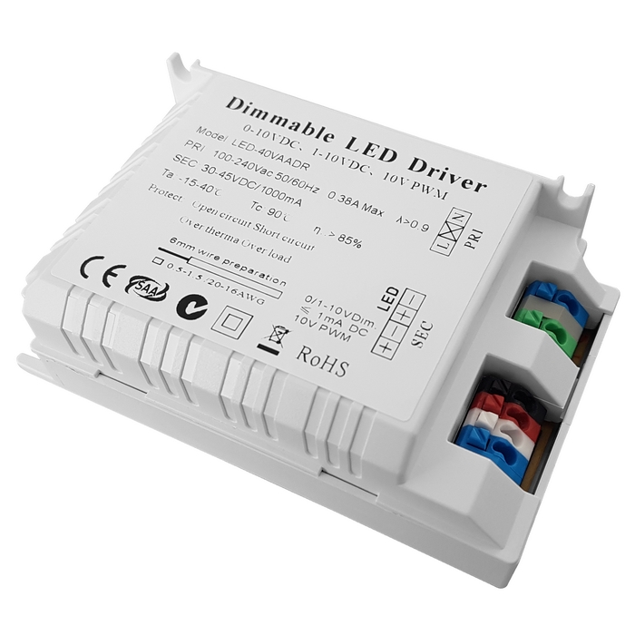 Proudový zdroj 12W / 300mA / 28-45V (8-14W) / DIM 0-10V