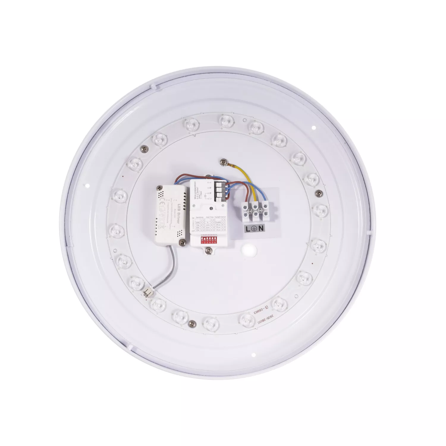 LunaS-MS-R330-18W-Stropní svítidlo, přirozená bílá, s mikrovlnným pohybovým senzorem ZONDO