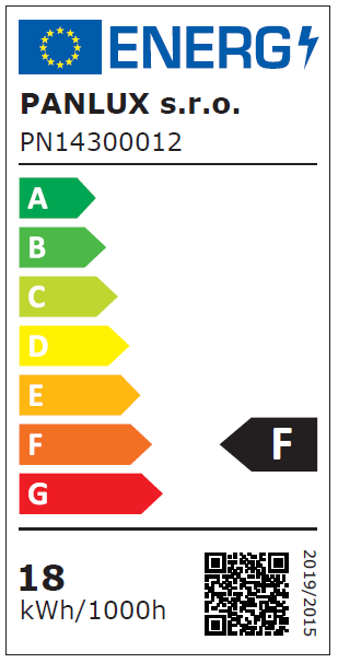 PAEM-185X185-18W LED Panel zapuštěný čtvercový, přirozená bílá, bezrámečkový, IP66