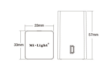 MiBoxer (Mi-Light) YT1 Wi-Fi most pro ovládání RF regulátorů přes iOS, Android, Alexa