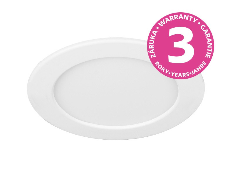 PAEM-R115-6W IP44 Panel zapuštěný kruhový, CCT - nastavitelná chromatičnost 3000/4000/6000K