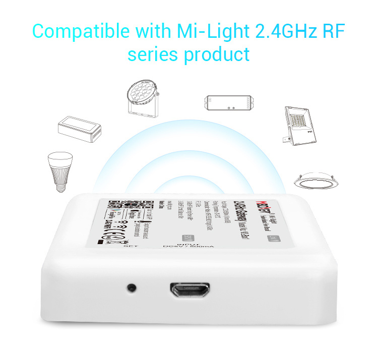 MiBoxer (Mi-Light) WiFi modul WL-BOX1 pro osvětlení RF 2.4GHz | WIFI | 4G | ALEXA | GOOGLE | Tuya jeden kanál