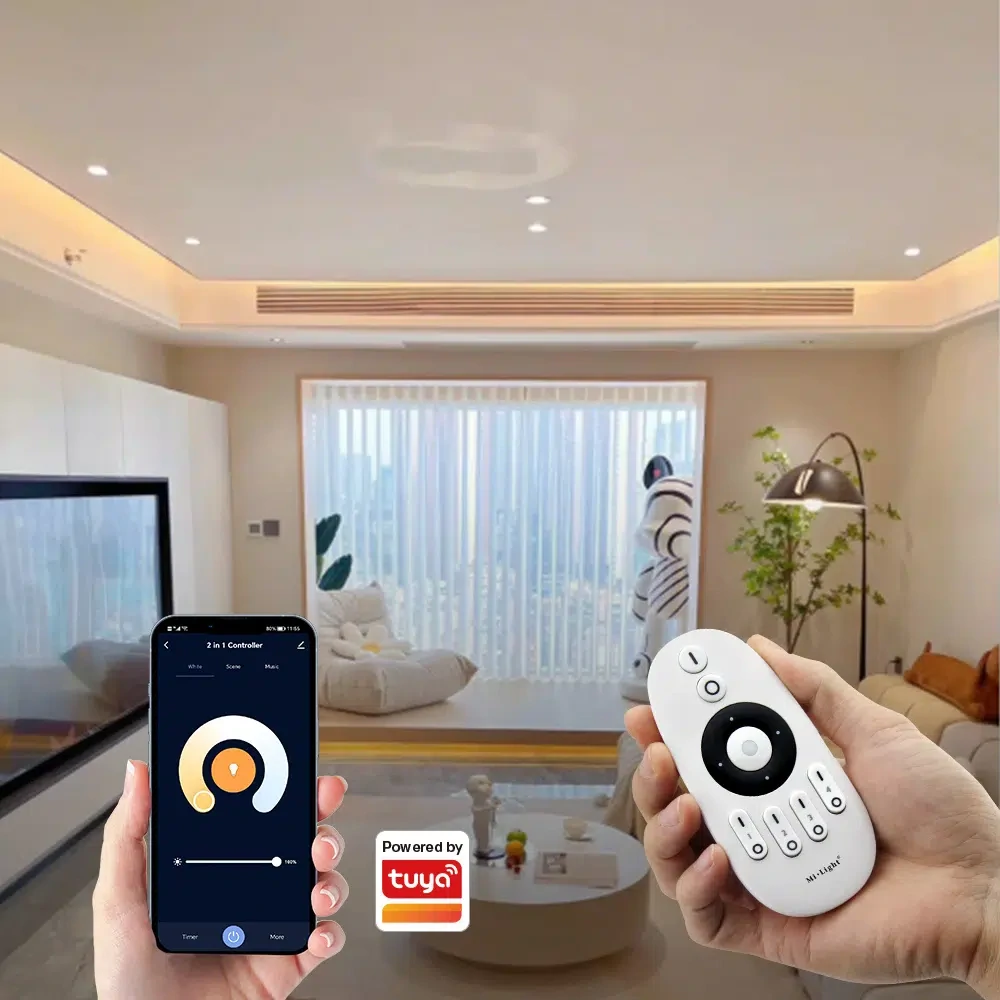 MiBoxer (Mi-Light) E2-WR 2v1 pro bílé a CCT pásky | 12V-24V | 12A | PUSH | WiFi