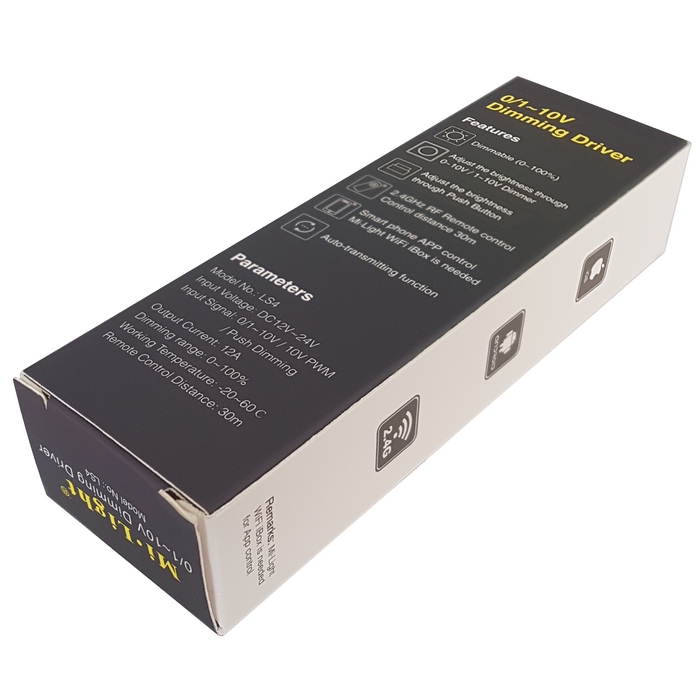 MiBoxer (Mi-Light) LS4 LED stmívač RF/0-10V/push 12A