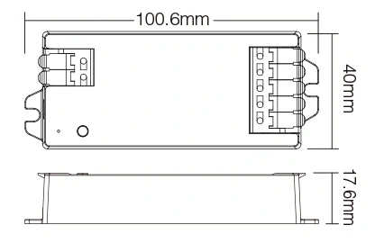 MiBoxer (Mi-Light) E2-WR 2v1 pro bílé a CCT pásky | 12V-24V | 12A | PUSH | WiFi