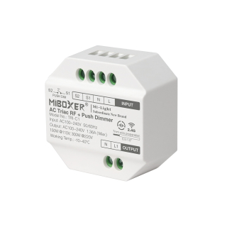 MiBoxer (Mi-Light) TRI-C1 Stmívač DIM triakový RF, PUSH, 300W
