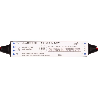 Přijímač dimLED PR 1MINI-SL SLOW12-24V/3A (36-72W)