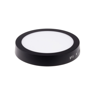 PASU-R170-12W LED Panel přisazený kruhový, černý, přirozená bílá