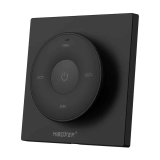 MiBoxer (Mi-Light) K2 nástěnný ovladač pro jednobarevné a CCT pásky, černý