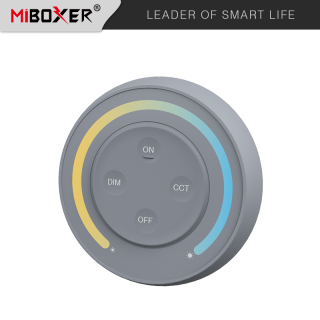 MiBoxer (Mi-Light) S1 RF nástěnný / ruční ovladač CCT, 1 okruh, magnetický, šedý