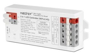 MiBoxer (Mi-Light) E2-WR 2v1 pro bílé a CCT pásky | 12V-24V | 12A | PUSH | WiFi