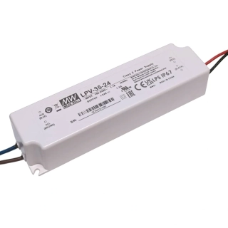 MeanWell LPV-35-24 Napěťový zdroj 35W / 24V / 0-1,5A (0-35W) / IP67
